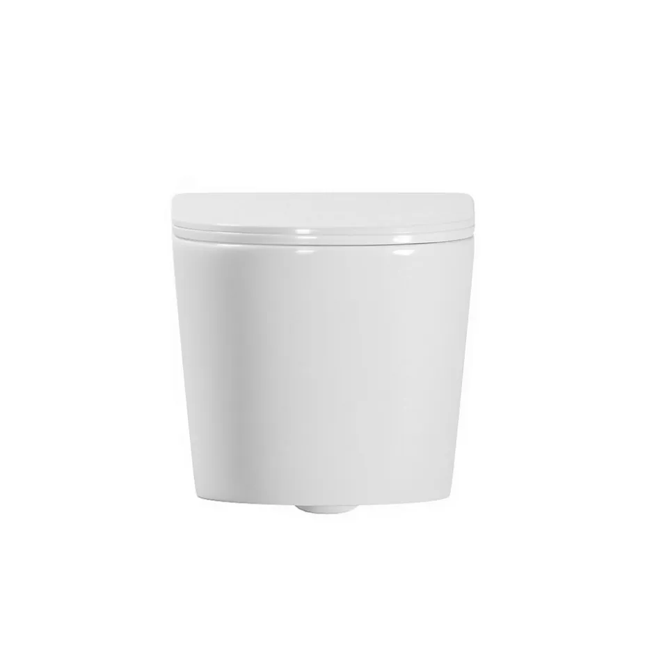 Geberit Pack WC bâti-support Duofix UP100 + WC suspendu Ceramia Tornado Rimless + abattant SoftClose + plaque blanche (CETORGEB1)