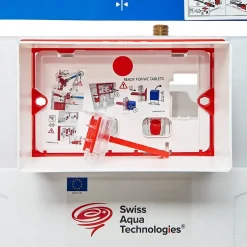 Swiss Aqua Technologies Pack WC bâti-support léger 112 cm ECO 2L + WC suspendu Ceramia + plaque noir mat (STECE14WT02-FR)