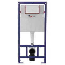 Swiss Aqua Technologies Pack WC bâti-support léger 112 cm ECO 2L + WC suspendu Ceramia + plaque noir mat (STECE14BMT01-FR)* Wc Suspendu