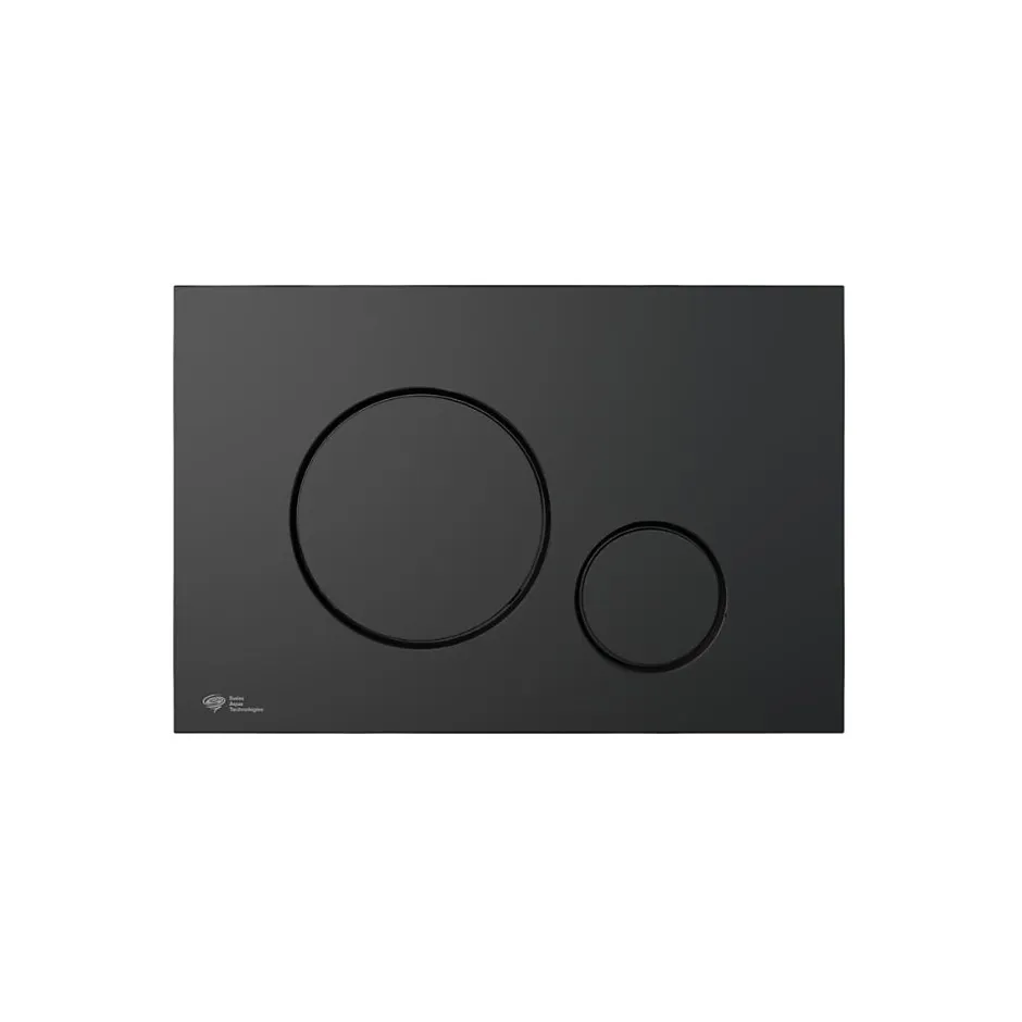 Swiss Aqua Technologies Pack WC bâti-support léger 112 cm ECO 2L + WC suspendu Ceramia + plaque noir mat (STECE14BMT01-FR)* Wc Suspendu