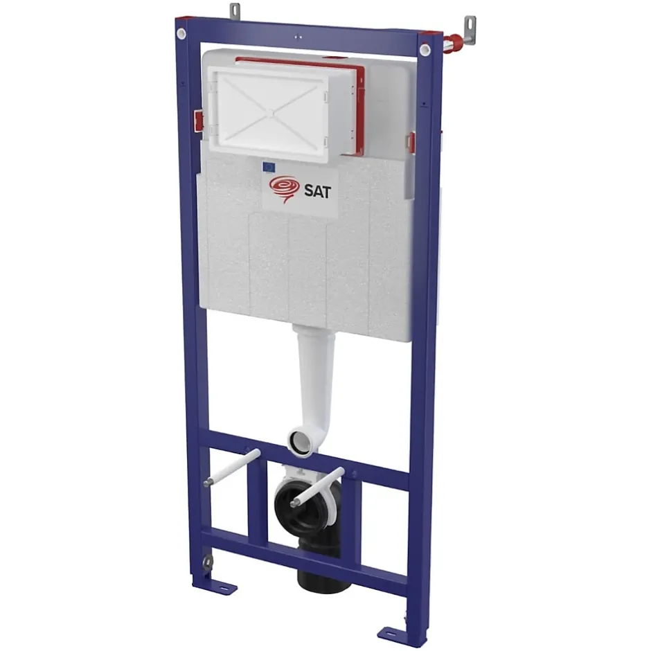 Swiss Aqua Technologies Pack WC bâti-support léger 112 cm ECO 2L + WC suspendu Ceramia + plaque noir mat (STECE14BMT01-FR)* Wc Suspendu