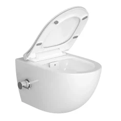 Swiss Aqua Technologies Pack WC Bâti-support Rapid SL + WC sans bride avec fonction bidet thermostatique + Plaque chrome* Wc Suspendu