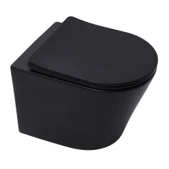 Villeroy & Boch Pack WC Bâti-support sol mur + WC SAT Infinitio sans bride + Abattant SoftClose + Plaque (VCNBLINFI4)