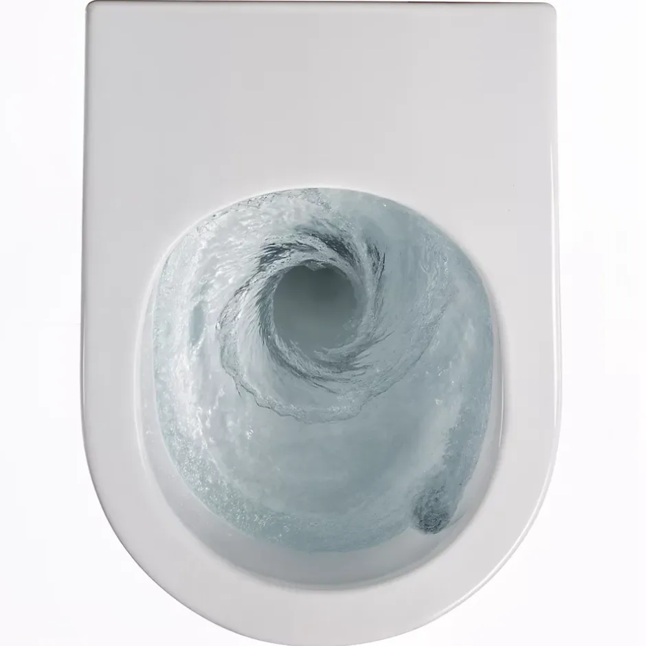 Villeroy & Boch Pack WC bâti-support sol-mur + WC sans bride Ceramia PixL avec abattant SoftClose + plaque noir (VBCEPXWT01-FR)