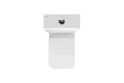 Sanindusa Pack WC Compact caréné blanc ADVANCE 61,5x36,5 chasse d'eau par le coté, évacuation arrière ou dessous, abattant inclus