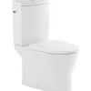 Sanindusa Pack WC cuvette+réservoir+abattant+fixations UrbY 65 caréné évacuation arrière alim. chasse d'eau par le côté blanc* Wc À Poser