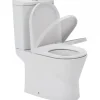 Sanindusa Pack WC cuvette+réservoir+abattant+fixations UrbY 65 caréné évacuation par dessous blanc