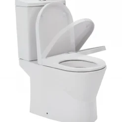 Sanindusa Pack WC cuvette+réservoir+abattant+fixations UrbY 65 caréné évacuation par dessous blanc