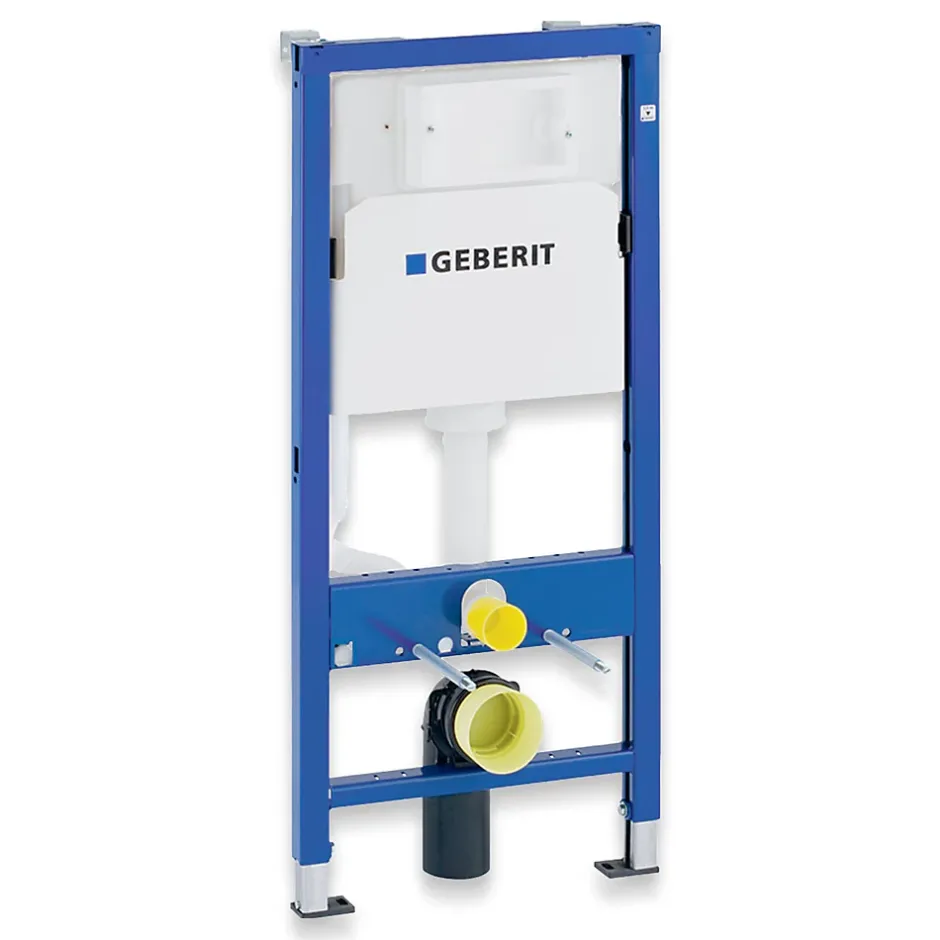 Badland Pack WC GEBERIT Bâti-support Duofix+WC Slim Soft-Close ROLO blanc+tapis d'isolation acoustique+plaque blanc* Wc Suspendu