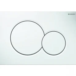 Geberit Pack WC UP320 + Cuvette sans bride Mesto Square + Plaque Sigma Blanc