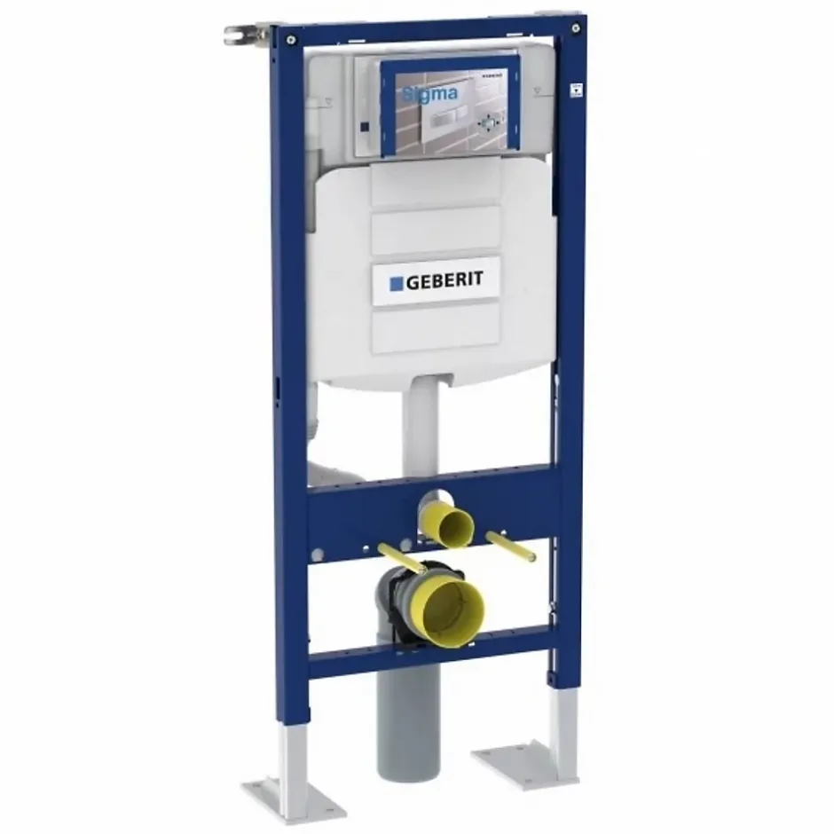 Geberit Pack WC UP320 + Cuvette sans bride Mesto Square + Plaque Chromé Mat* Wc Suspendu