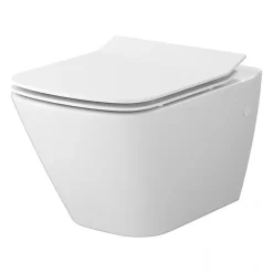 Geberit Pack WC UP320 + Cuvette sans bride Mesto Square + Plaque Chromé Mat* Wc Suspendu