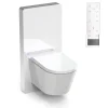 Bernstein Pack WC japonais + Module sanitaire Blanc, Toilettes lavant + télécommande, séchoir chaud, filtre odeurs - 59x38x38cm - Pro+1102* Wc Japonais