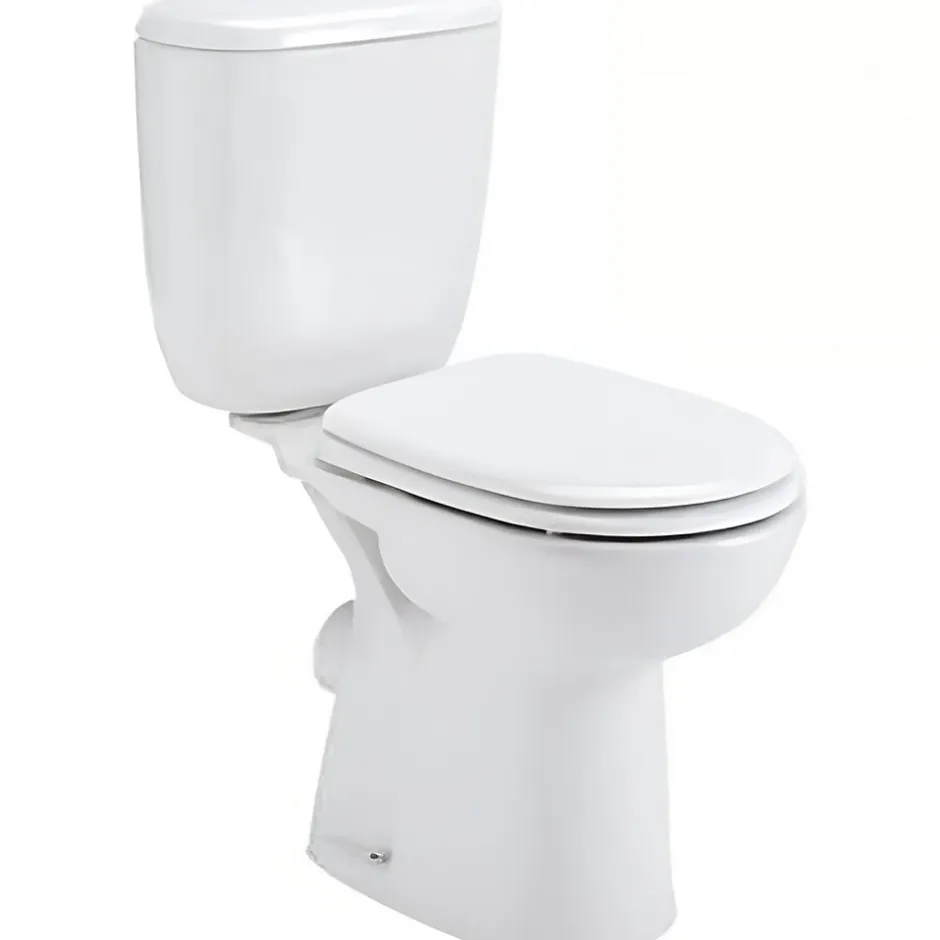 Sanindusa Pack WC PMR normes handicapé Aveiro Confort évacuation arrière alim. chasse d'eau par dessous blanc* Wc À Poser