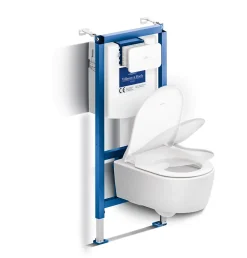 Villeroy & Boch Pack WC suspendu avec bâti + WC, Villeroy et Boch Avento* Wc Suspendu