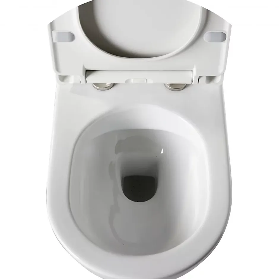 Planète Bain Pack WC suspendu avec lave-mains intégré + cuvette sans bride fixations invisibles Ceres