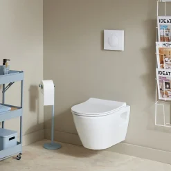 Planète Bain Pack WC suspendu Bati Siamp universel + cuvette sans bride samara* Wc Suspendu