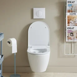 Planète Bain Pack WC suspendu Bati Siamp universel + cuvette sans bride samara* Wc Suspendu
