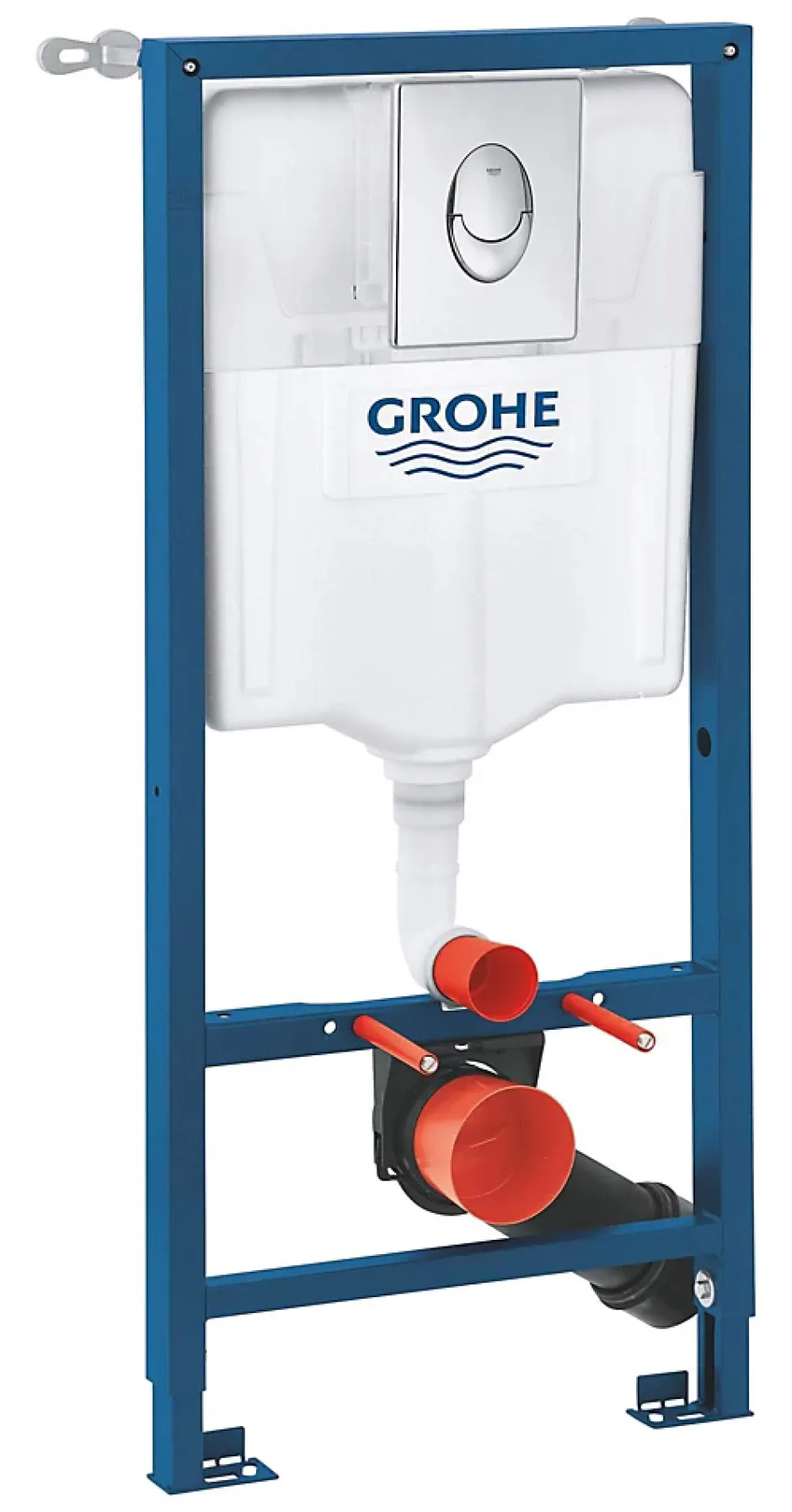 Grohe Pack WC suspendu blanc cuvette sans bride Fuerte et bâti-support sol et mur* Wc Suspendu
