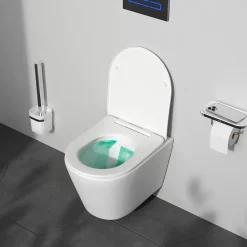 Am.Pm Europe Pack WC suspendu bâti mural et cuvette Plaque Round Blanche Pack WC Bati-support AM.PM X-Joy S* Wc Suspendu