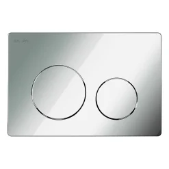 Am.Pm Europe Pack WC suspendu bâti mural et cuvette Plaque Round Chrome Pack WC Bati-support AM.PM X-Joy S* Wc Suspendu