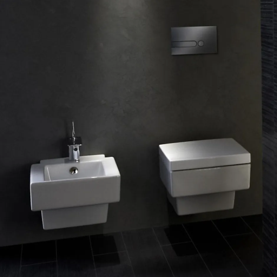 Jacob Delafon Pack WC suspendu Terrace+ bâti-support + plaque Blanc brillant* Wc Suspendu