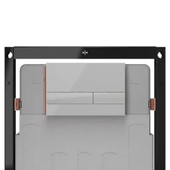 GoodHome Pack WC suspendu sans bride Luvia avec bâti-support sol et mur autoportant Silgo