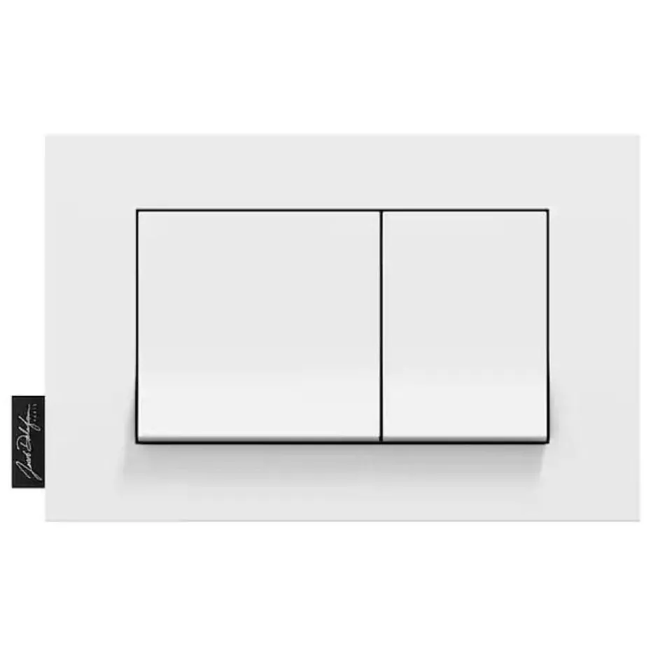 Jacob Delafon Pack WC suspendu sans bride compact Nouvelle vague+ bâti-support + plaque Blanc brillant