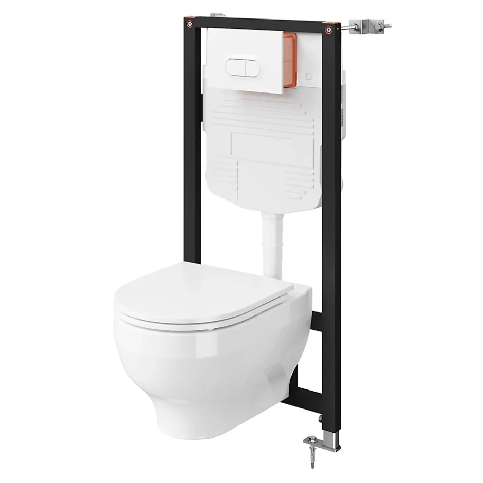 GoodHome Pack WC suspendu sans bride Cavally* Wc Suspendu
