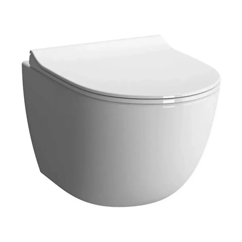 Vitra Pack WC suspendu Sento blanc + bâti autoportant V-Fix Core + Plaque Round Noir mat* Wc Suspendu