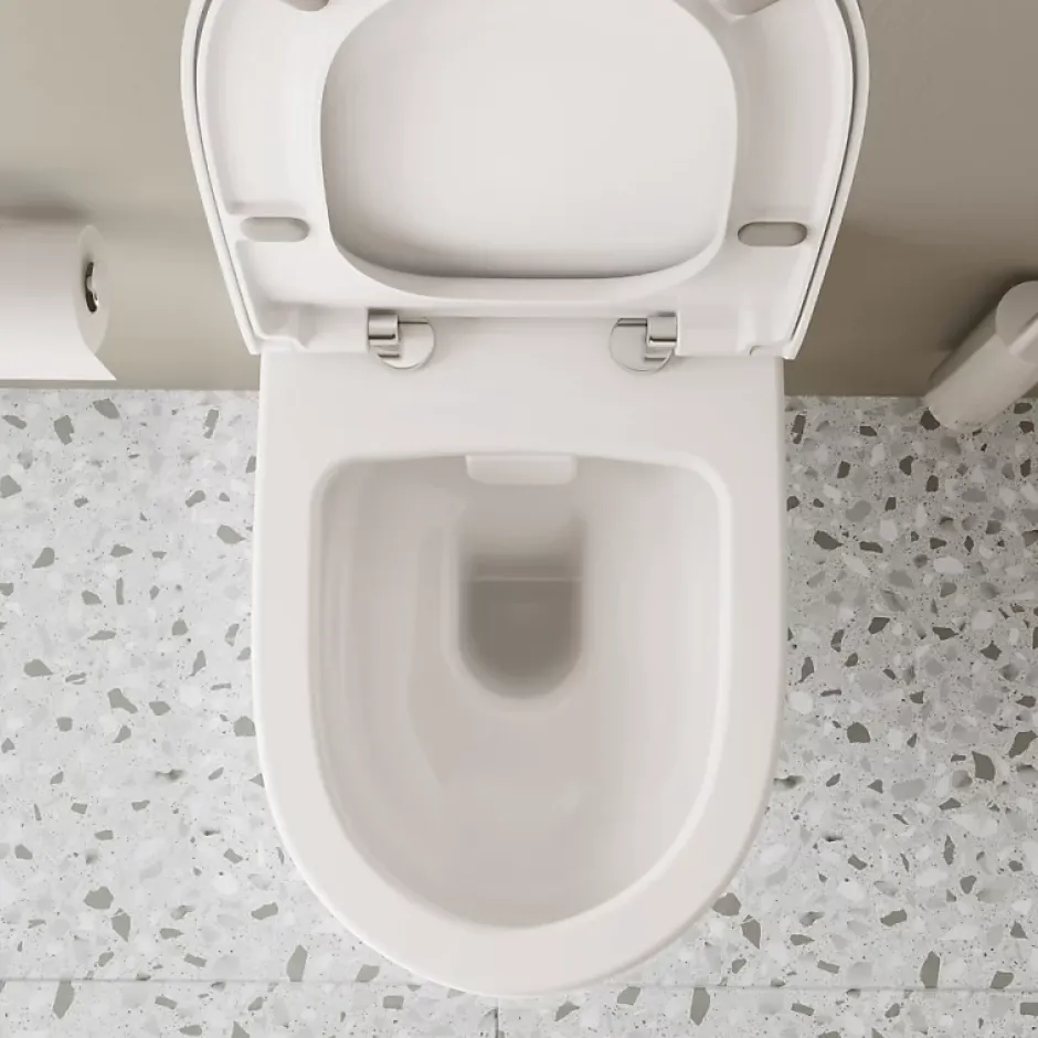 Vitra Pack WC suspendu Sento blanc mat + bâti autoportant V-Fix Core + Plaque Round Blanche* Wc Suspendu