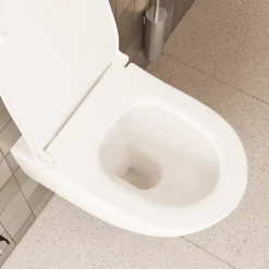 Vitra Pack WC suspendu Sento blanc mat + bâti autoportant V-Fix Core + Plaque Round Blanche* Wc Suspendu