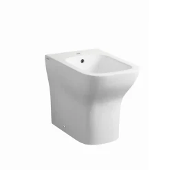 Kiamami Valentina Paire Bidet + Installation De Toilette Au Sol Affleurante Au Mur En Céramique Blanche* Wc À Poser
