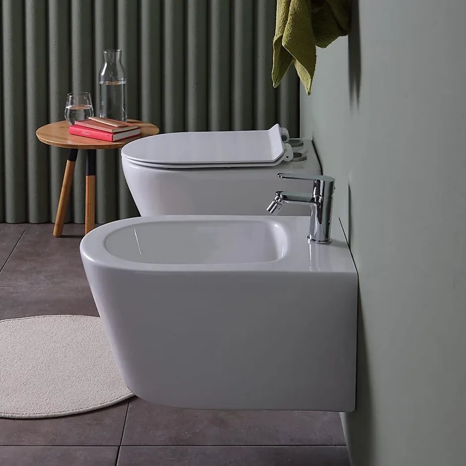 Kiamami Valentina Paire De Sanitaires Suspendus Wc Et Bidet - Blues* Wc Suspendu