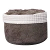 Sud Etoff Panier invité avec serviettes (30x30 cm - Taupe)