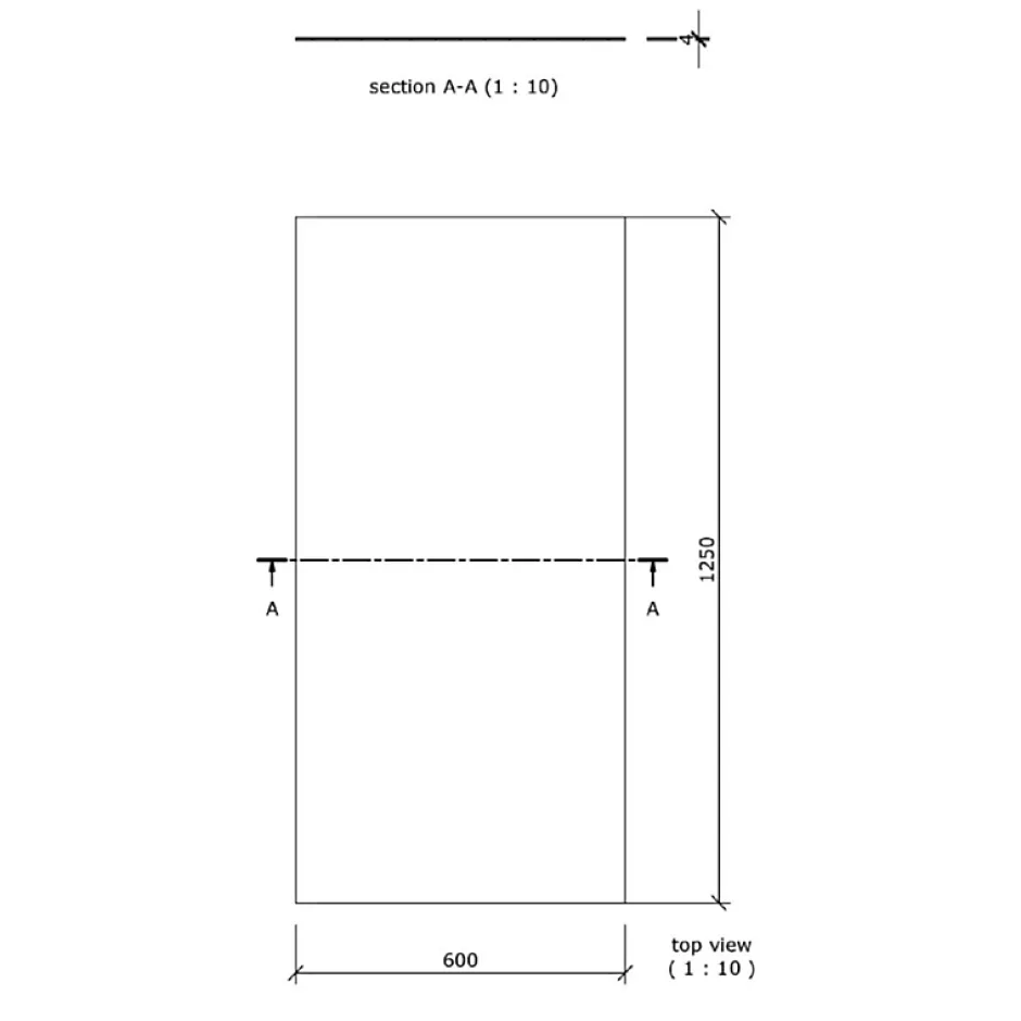 Wedi Panneau de construction 125 x 60 x 1 cm* Panneau Mural De Salle De Bains
