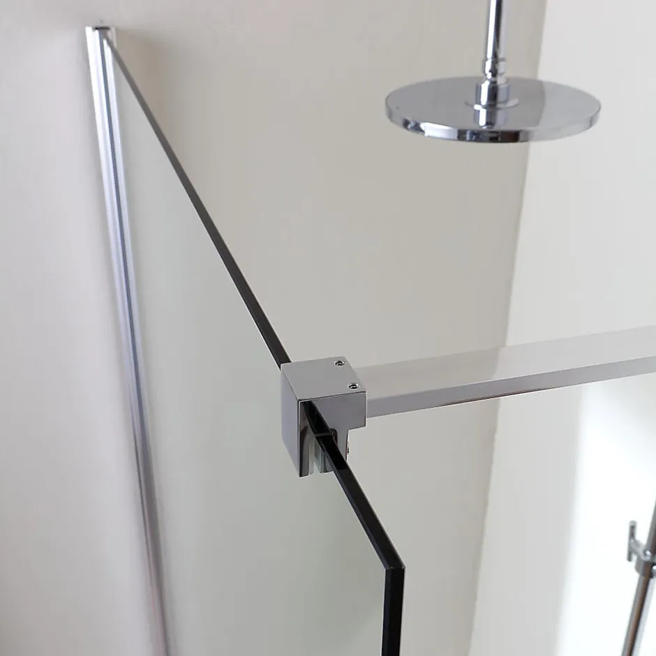 Panneau de douche fixe en verre clair 8 mm - walk in