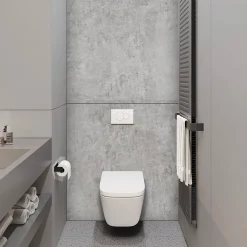 Kobert-in Panneau d'habillage pour bâti,support WC suspendu, 1200x1200x4 mm, finition Gris Béton, Urban Concrete KOBERT,IN* Wc Suspendu