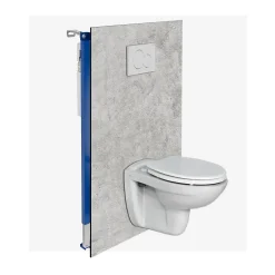 Kobert-in Panneau d'habillage pour bâti,support WC suspendu, 1200x1200x4 mm, finition Gris Béton, Urban Concrete KOBERT,IN* Wc Suspendu