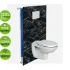 Kobert-in Panneau d'habillage pour bâti,support WC suspendu, 1200x1200x4 mm, finition Marbre, Promise KOBERT,IN* Wc Suspendu