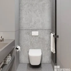 Kobert-in Panneau d'habillage pour bâti,support WC suspendu, 1200x1200x4 mm, finition Marbre, Promise KOBERT,IN* Wc Suspendu