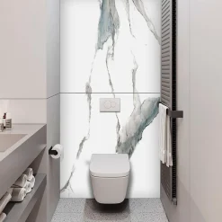 Kobert-in Panneau d'habillage pour bâti,support WC suspendu, 1200x1200x4 mm, finition Marbre Or, Calacatta Gold KOBERT,IN* Wc Suspendu