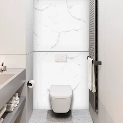 Kobert-in Panneau d'habillage pour bâti,support WC suspendu, 1200x1200x4 mm, finition Marbre Blanc, Mud KOBERT,IN* Wc Suspendu
