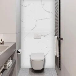 Kobert-in Panneau d'habillage pour bâti,support WC suspendu, 1200x1200x4 mm, finition Marbre Blanc, Mud KOBERT,IN* Wc Suspendu