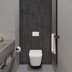 Kobert-in Panneau d'habillage pour bâti,support WC suspendu, 1200x1200x4 mm, finition Pierre Noir, Manson KOBERT,IN* Wc Suspendu