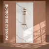 Mon Marché Déco Panneau Douche PVC Marbre Calacatta - L. 240 x l. 100 x ép. 1 cm* Panneau Mural De Salle De Bains