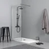 Panneau fixe pour porte de douche cm 100 verre clair 6 mm - walk in