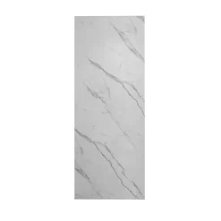AICA Sanitaire Panneau mural de douche effet blanc marbre 120 x 210 cm mural aluminium - Étanche, durable et facile à nettoyer* Panneau Mural De Salle De Bains