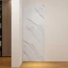 AICA Sanitaire Panneau mural de douche effet blanc marbre 80 x 210 cm mural aluminium - Étanche, durable et facile à nettoyer