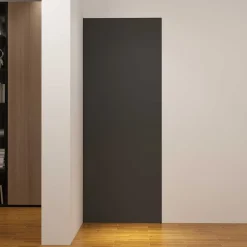 AICA Sanitaire Panneau mural de douche Noir 90 x 210 cm mural aluminium avec 1 profile - Étanche, durable et facile à nettoyer